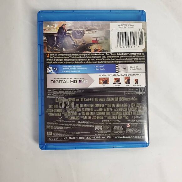 3 Days To Kill Blu-Ray + DVD + Digital - Picture 3 of 3